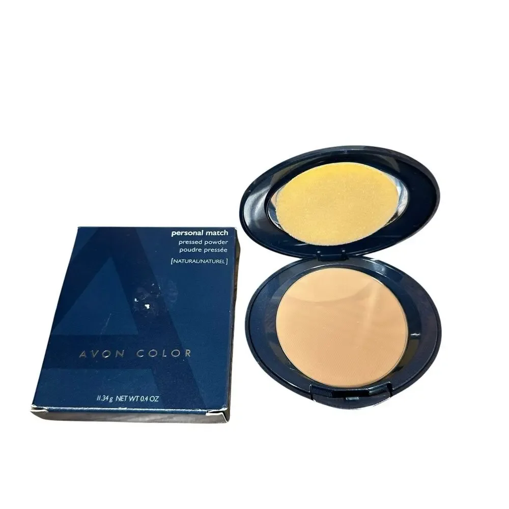 NEW AVON Color Personal Match Pressed Face POWDER Sand .04 Oz 2005 Box Vtg